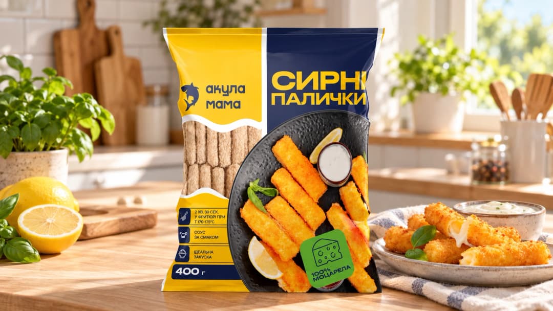 Cheese sticks packaging