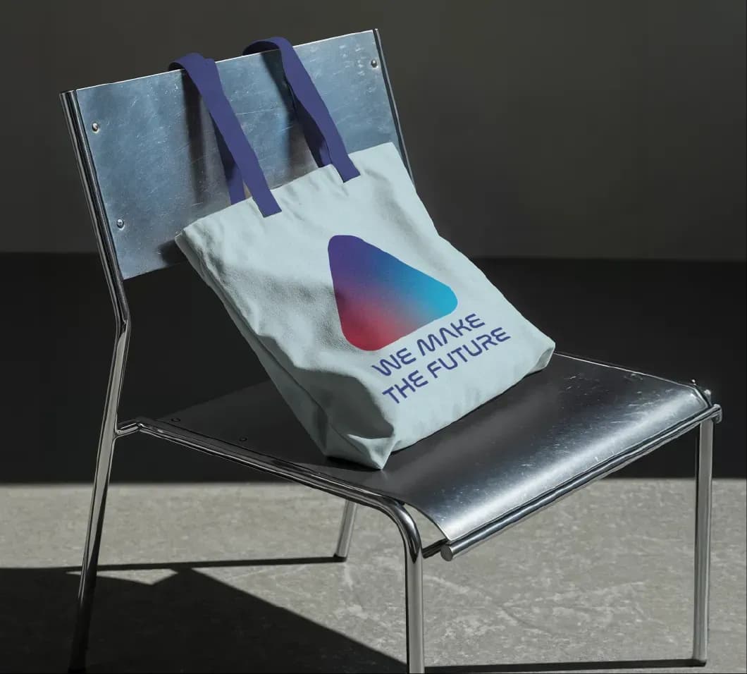 Branded tote bag