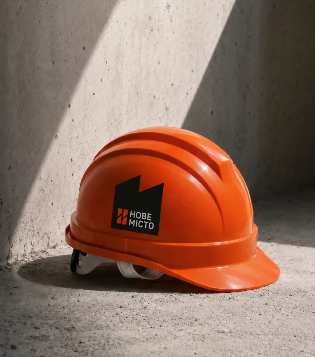 Branded hard hat