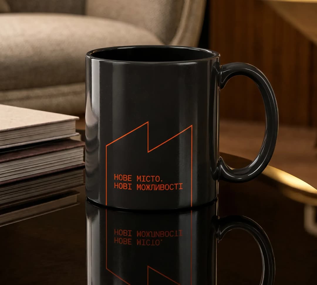 Branded mug