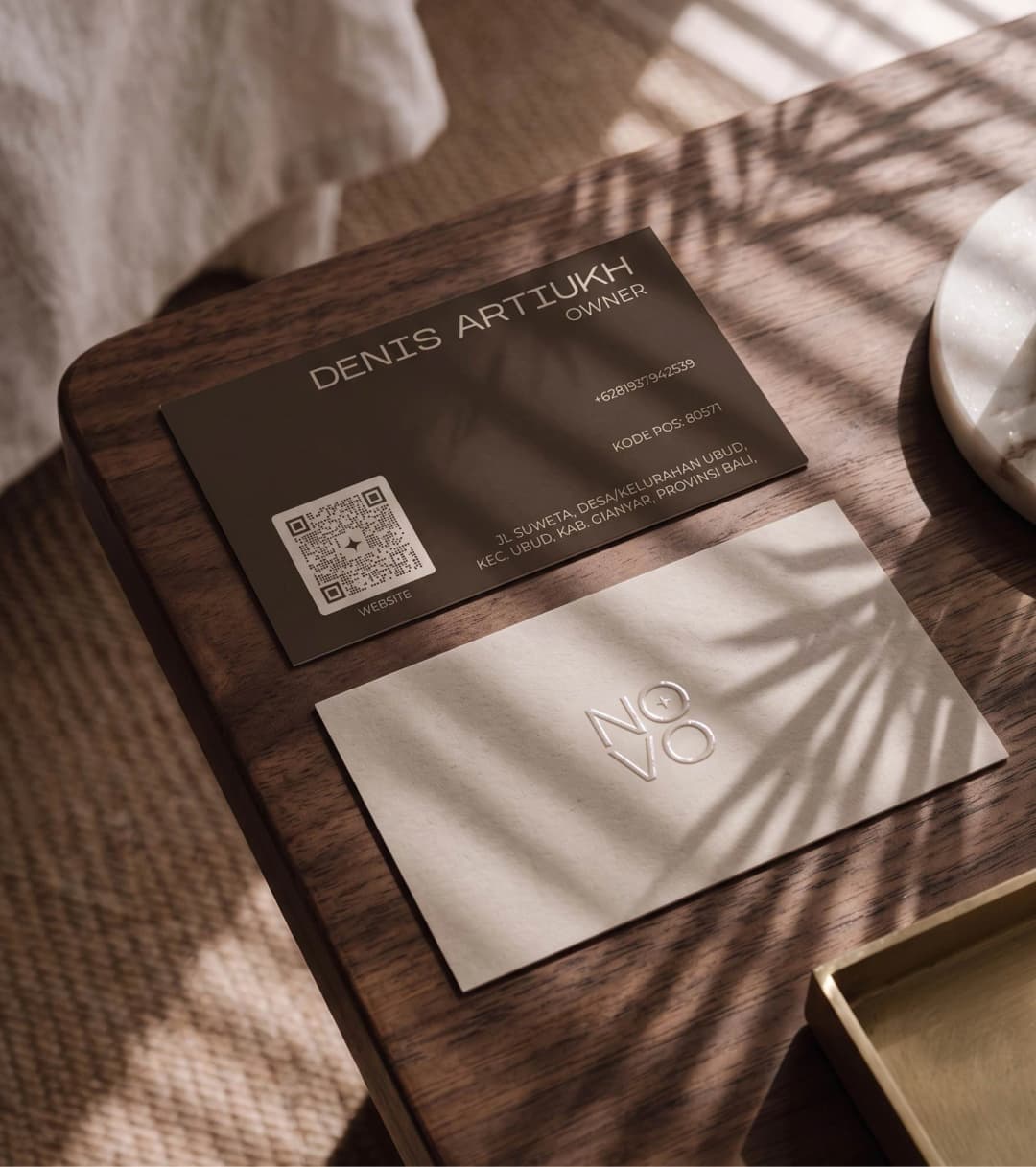 Business cards and printed materials