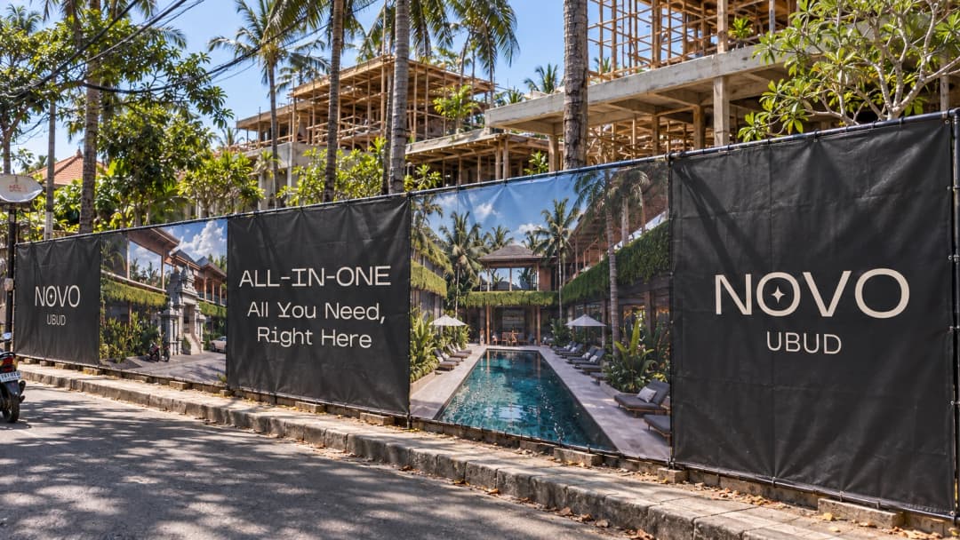 Будівельний банер NOVO Ubud