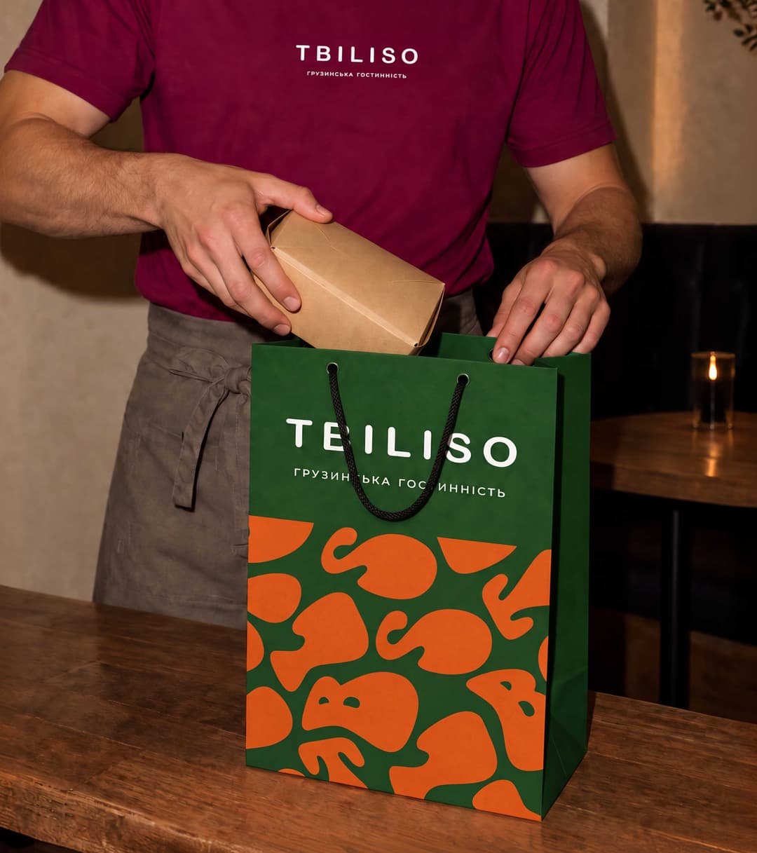 Branded shopping bag