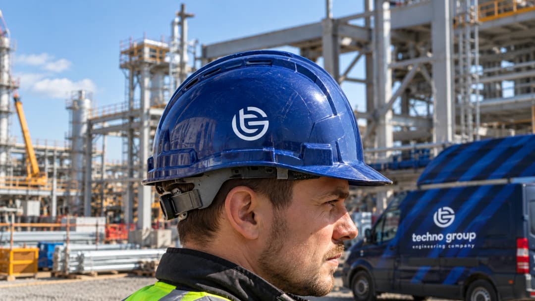 Safety helmet with the logo