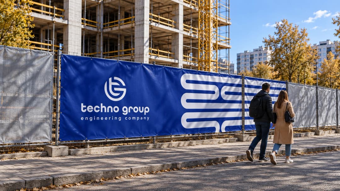 Branded banner on site