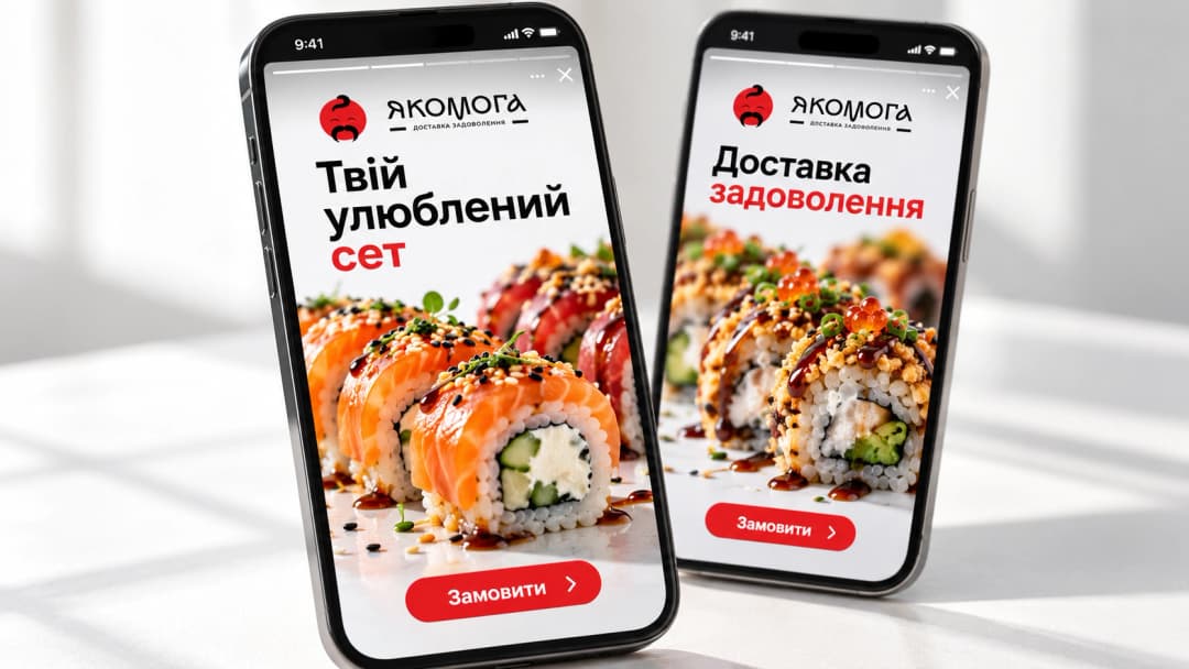 Instagram creatives with roll photos on phones