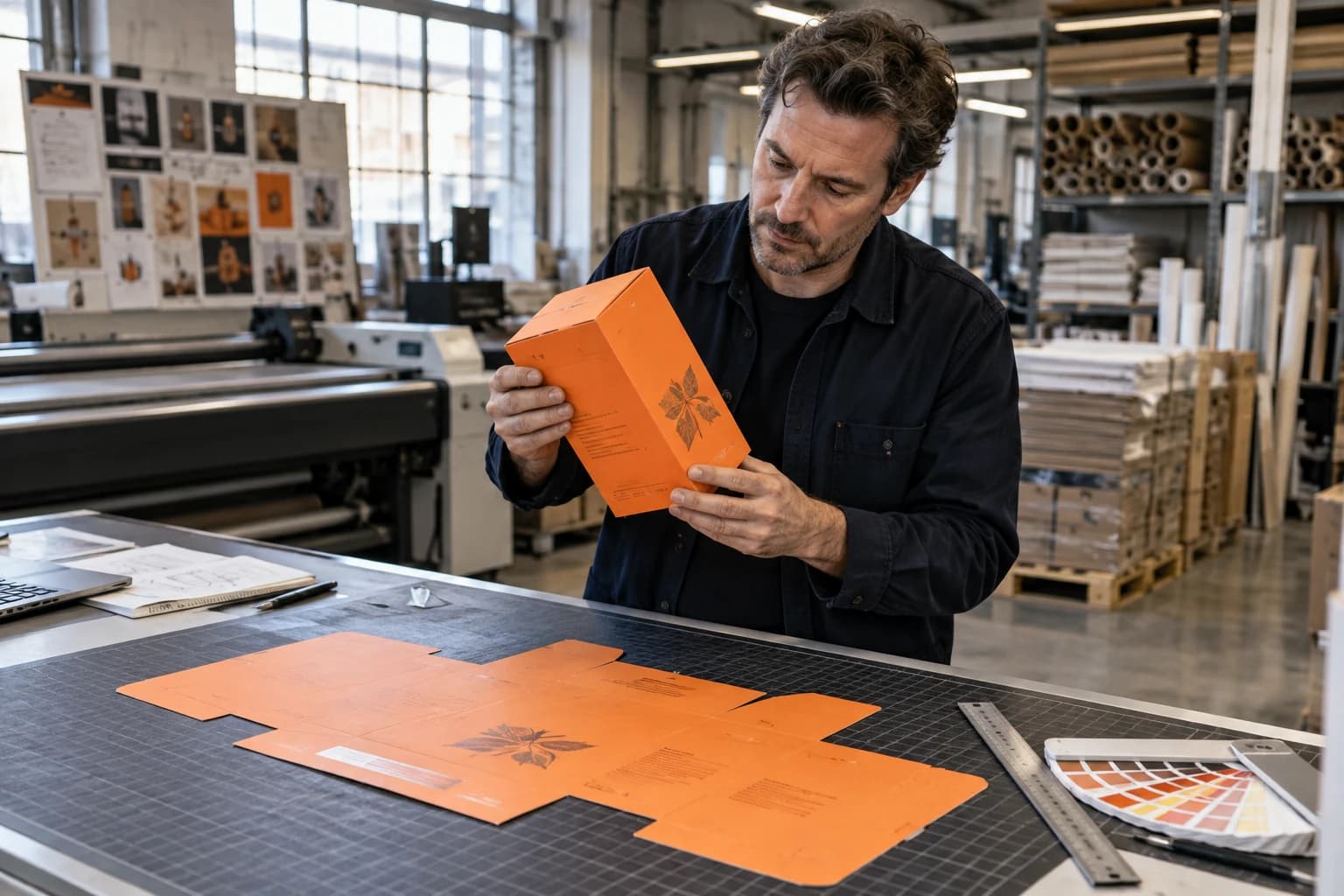 Print-ready packaging layouts