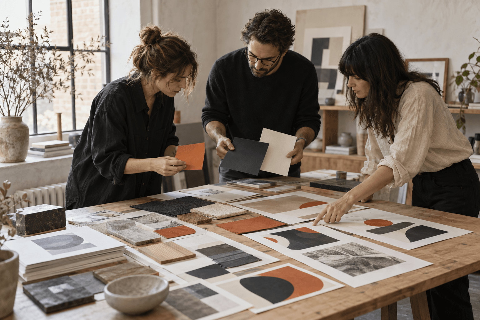 Identity stage illustration: Research and brief